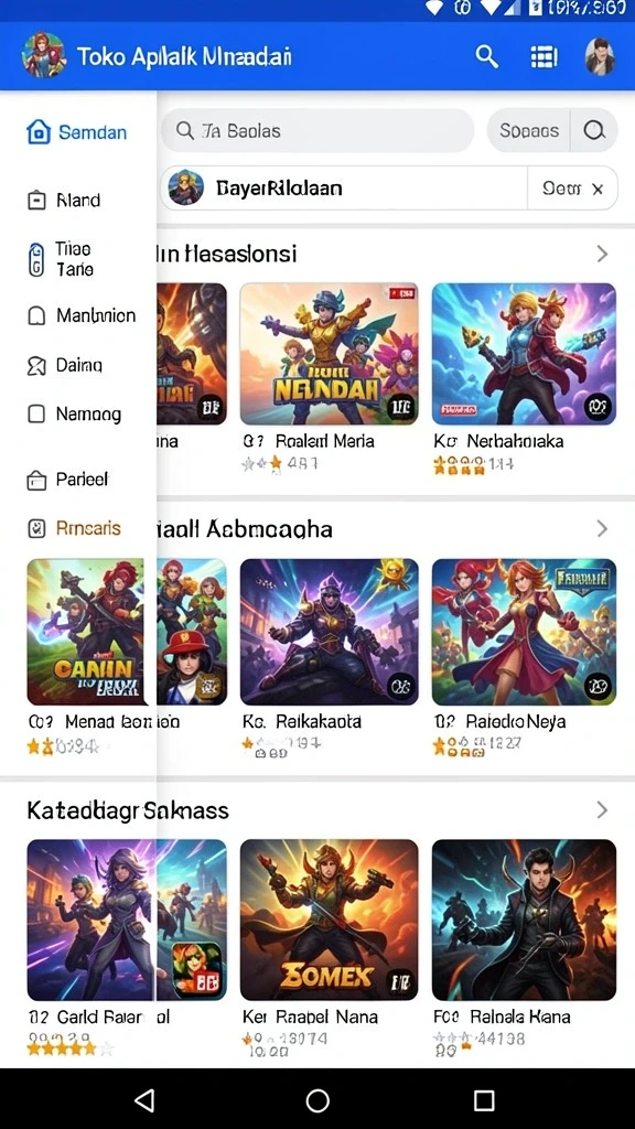 angkasa138 - Screenshot menampilkan menu utama ANGKASA138.