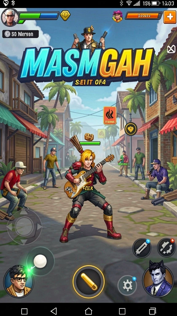 gatotkaca123 - GAMBAR 1: Tampilan karakter Gatotkaca dalam aksi.